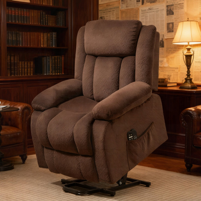 Fauteuil de massage pour personnes âgées, Brun antique