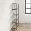 Bradbury 195cm H Iron Etagere Bookcase-178544710-142463577