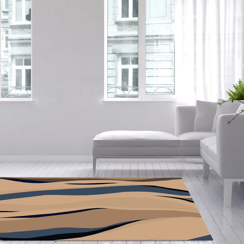 Fokken Abstract Area Rug, Rectangle 140 x 200cm