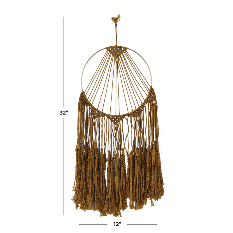 Suspension murale en tissu mélangé avec accessoires de suspension inclus