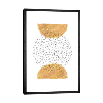 Abstract Mustard Shapes by Whales Way - Painting on Canvas