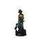 Statue en bronze NIFao par Liliana Mendez, sculpture sur lune, art 21 po x 12 po x H 27 po