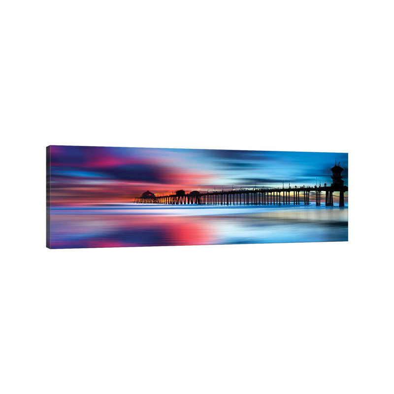 Huntington Pastels by Sean Davey - Wrapped Canvas Panoramic Gallery-Wrapped Canvas Giclée