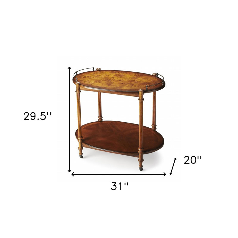 Service à thé Bassim Olive Ash Burl
