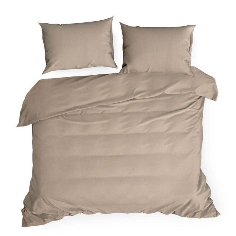 Solid Colour Duvet Cover with Pillowcases