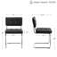 Chaise en porte-à-faux capitonnée en cuir Marlow-1982281231-1967348116
