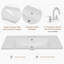 Meuble-lavabo 36 po avec lavabo, une armoire et trois tiroirs, panneau de bois massif et panneau de fibres à densité moyenne-37299617