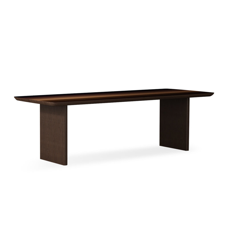 Table de salle à manger Modern, Marron foncé, H 29,53 po x L 86,61 po x l 35,43 po