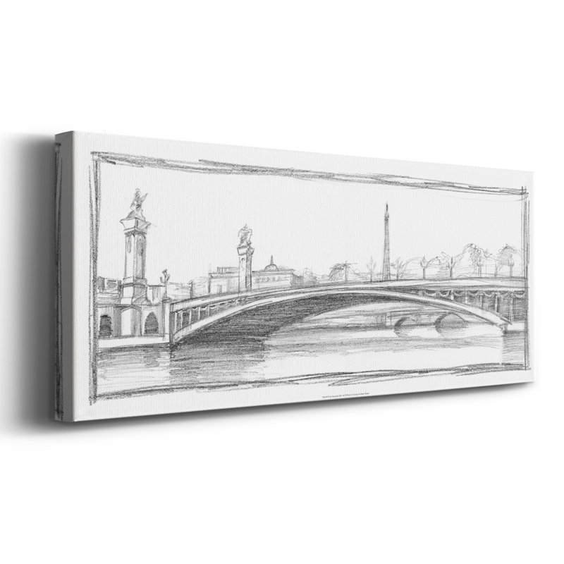 Pont Ponte III sur toile, H 24 po x l 60 po x P 1,5 po