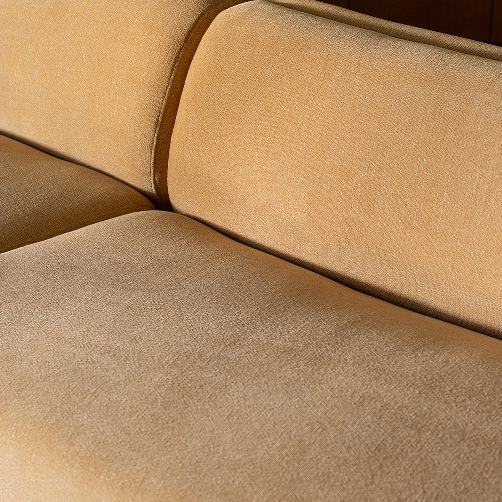 REMI 81" Concave Modular Sofa, Yellow