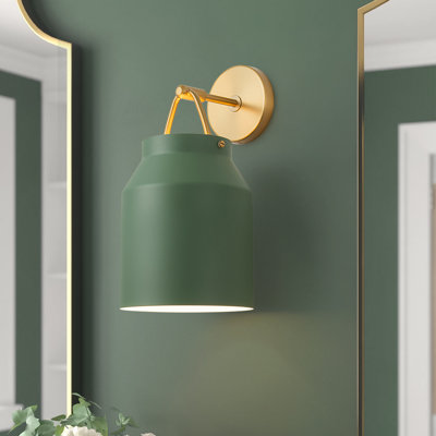 1-light Dimmable Armed Wall Sconce