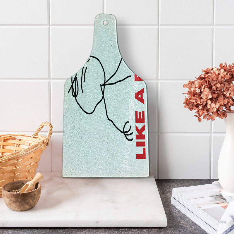 Funny Stickman Meme Tempered Glass Cutting Board