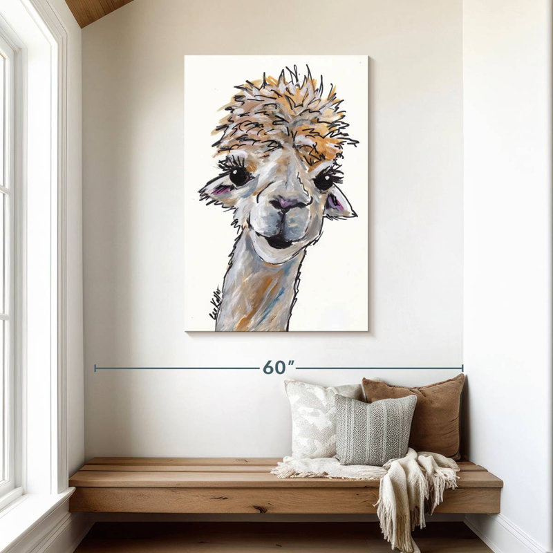 Brampt Alpaca Angel, 45" H x 30" W