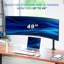 Support de bureau Vivo pour écrans d'ordinateur jusqu'à 49 po Ultrawide