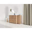 Meuble-lavabo autoportant de 52 po avec lavabo en céramique blanc, 1 petite armoire de rangement, porte à fermeture douce, style chêne imitation, contreplaqué emballé Kd, idéal pour un lavabo lisse et facile à nettoyer