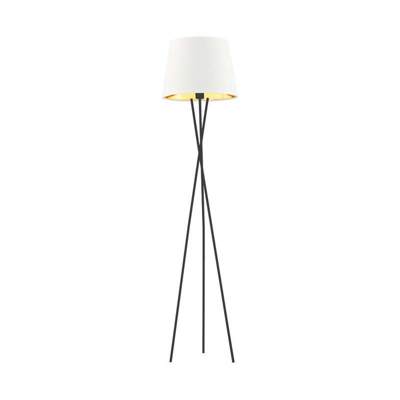 Shullsburg 165cm Tripod Floor Lamp, Black, White