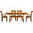 Sarah Solid Wood Top Four Leg Dining Set-16804970-16804981