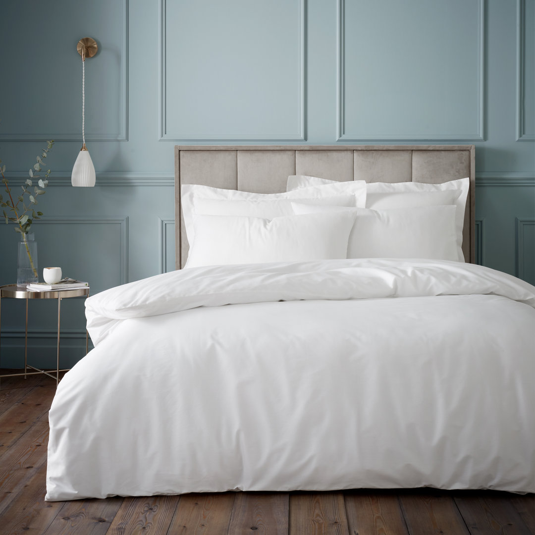180 Thread Count Egyptian 100% Cotton Duvet Cover Set with Pillowcases