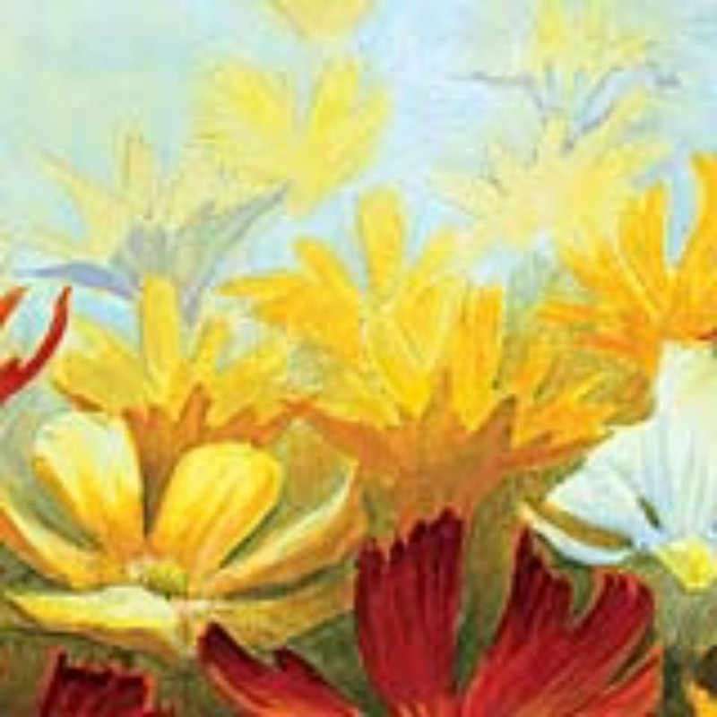 Autumn Floral 2 - Wrapped Canvas Painting, 30cm H x 30cm W x 3.8cm D