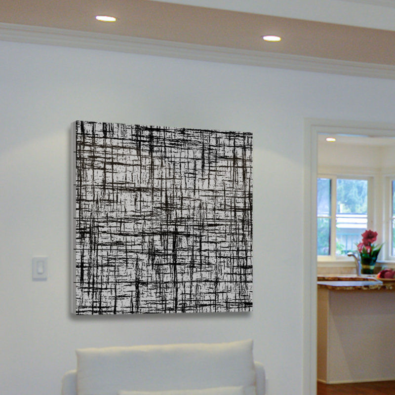 « esthétique esthétique », reproduction de peinture à l’acrylique sur bois blanc, H 18 po x l 18 po