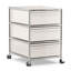 Classeur en acier à 3 tiroirs avec roulettes H 24 po x l 16,3 po x P 20,5 po (1 ensemble)-23713482