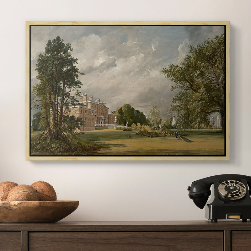 Malvern Hall, 1821 - John Constable, toile tendue avec châssis, 16 x 24, Naturel