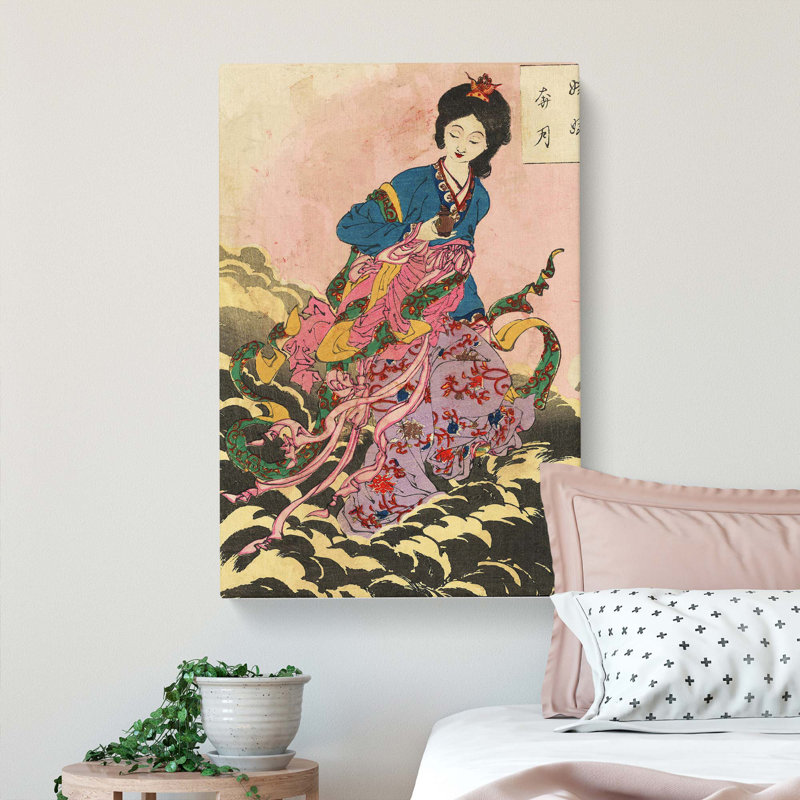 Elixir Of Immortality by Tsukioka Yoshitoshi - Wrapped Canvas Painting, 50cm H x 35cm W x 3cm D