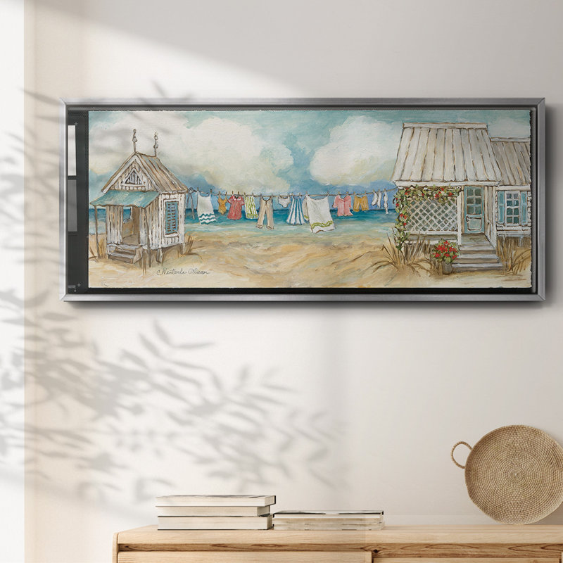 Fresh Laundry II- Framed Canvas, 24" H x 60" W
