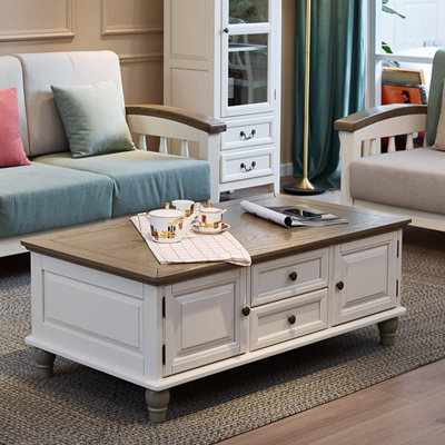 American-style solid wood coffee table