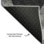 Tapis noir de qualité supérieure lavable à la machine-409738297