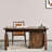 Simple style desk and chair set