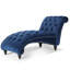 Chaise longue sans accoudoirs touffetée