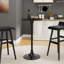 Bralie 60 W x 106H CM  Round  Bar Table Restaurant Tall Pedestal Dining Table And Bistro Table -1369541939