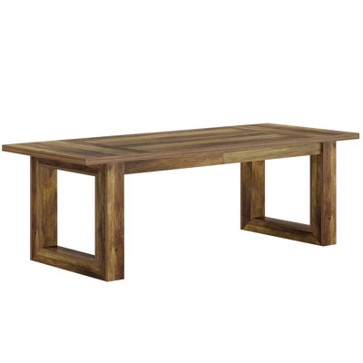 Conference Room Table, Modern Meeting Table With Solid Wooden Pedestal by Millwood Pines