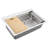 Ruvati 33 x 22 inch Drop-in Topmount Workstation Kitchen Sink 16 Gauge Stainless Steel Single Bowl
