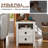 Farmhouse End Table With 2 USB Ports, 2 Power Outlets-1990699073