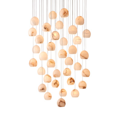 Lazio 36 - Light Brass Cluster Pendant