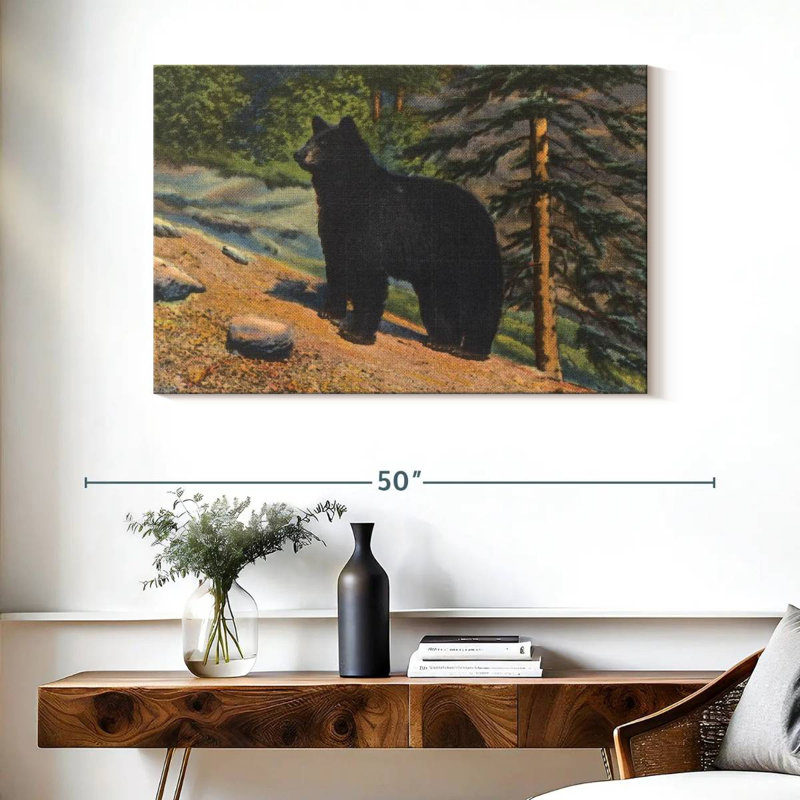 Brampt Black Bear, 26" H x 39" W