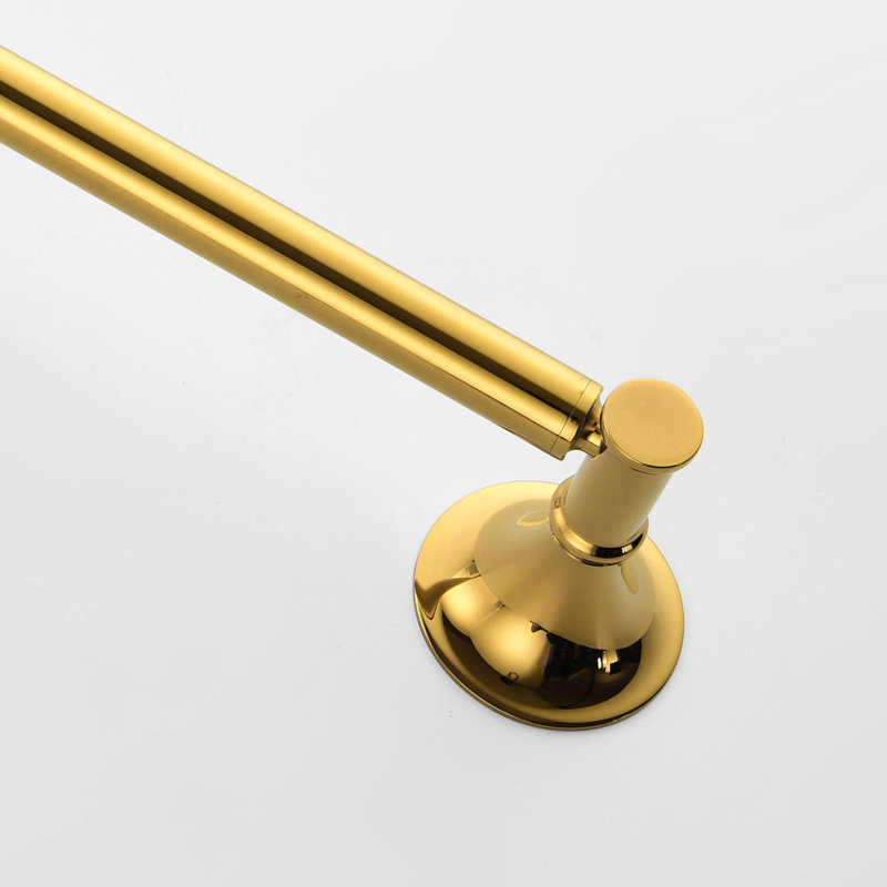 6 - Piece Bathroom Hardware Set, Brushed Gold, 3" H x 22" W x 3" D