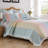 Greenland Home Fashions Tessie Pastel 3-Piece King Size Quilt Set 105x95 + 20x36 (2)-110570787