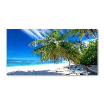 Tropical Beach - No Frame Print on Canvas