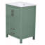 Meuble-lavabo moderne avec lavabo en céramique élégant et rangement spacieux