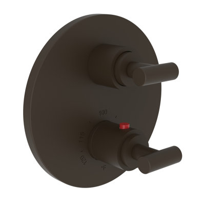 Pavani 1/2" Round Thermostatic Trim Plate With Handle