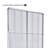 Two-Sided Double Pegboard Floor Display on Wheeled Base. Combined Panel Size: 32"W x 60"H