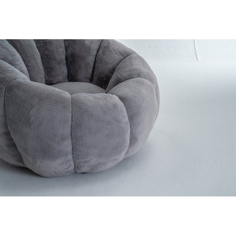 Fauteuil à billes pour adulte, Tissu gris
