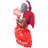 36" Black North Pole Santa