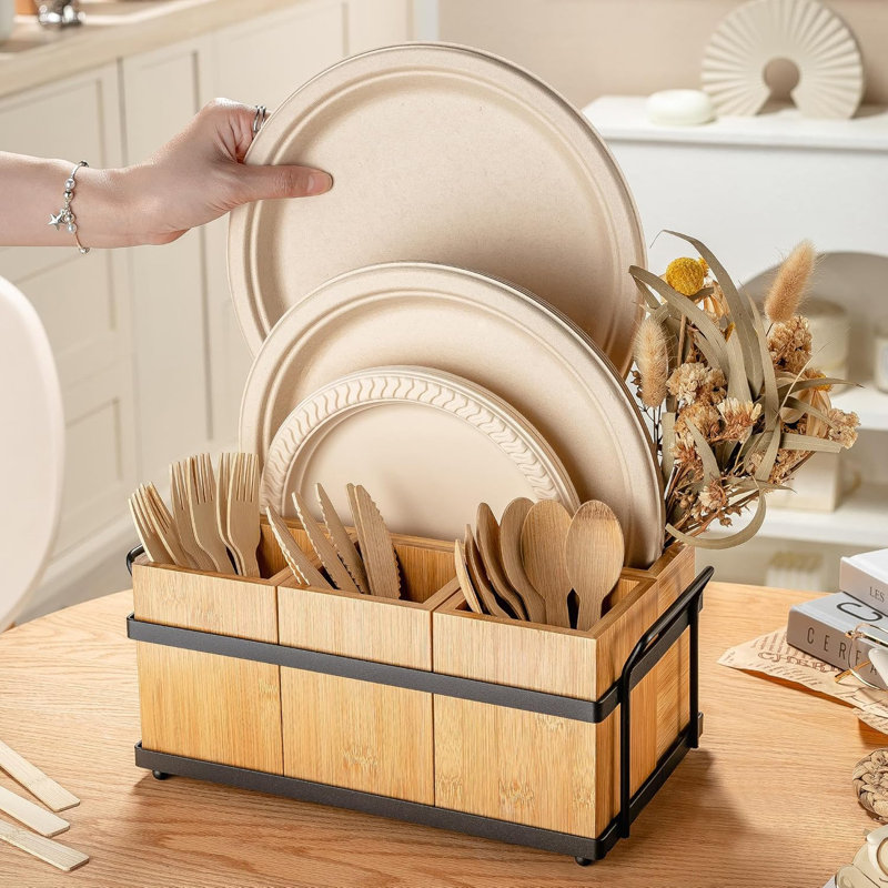 Wooden Cutlery Rack