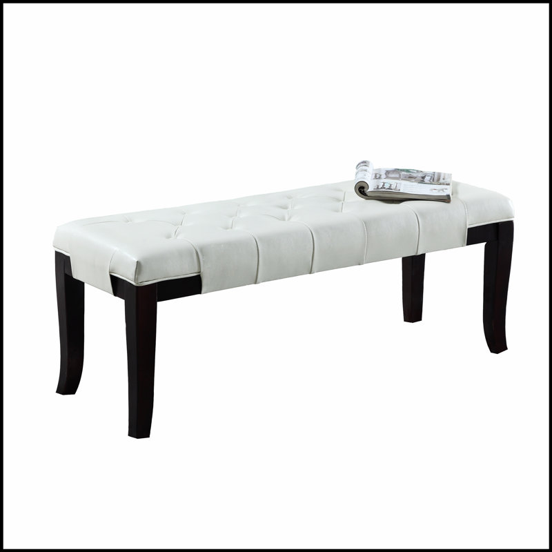Banc capitonné Linon, similicuir