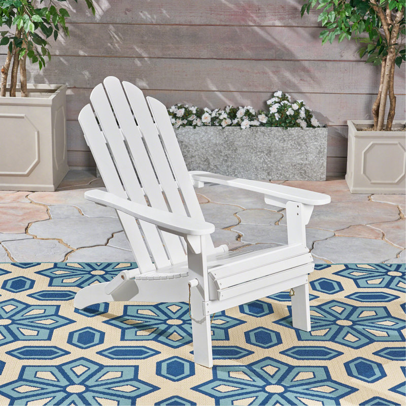 Chaise Adirondack pliable, Blanc