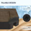 Ensemble de poids de base de parasol décalé, poids de parasol extérieur remplissable, 175 lb Avec de l'eau ou 230 lb. Avec sable, brun